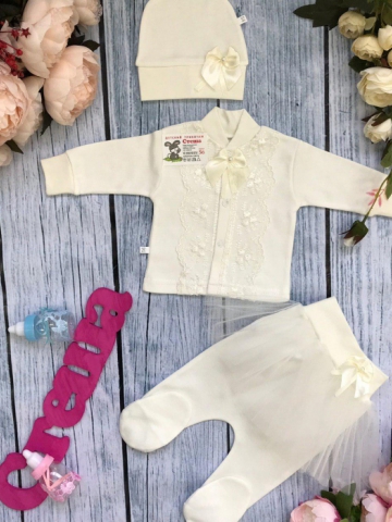 Купить оптом 172. Костюм 3-х предметник "юбка" , хлопок 100 % интерлок в Уссурийске