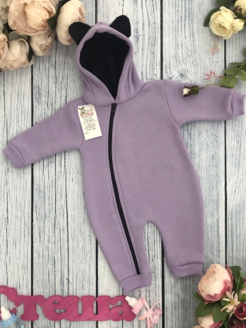 Купить оптом 308-СР. Комбинезон с капюшоном, хлопок 65%, 35% ПЭ, 3-х нитка с начесом + интерлок 62,68,74,80 в Уссурийске